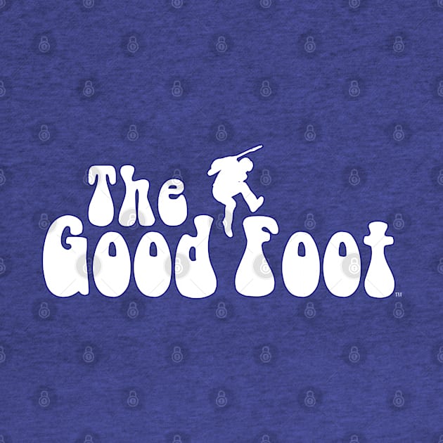 THE GOOD FOOT - (White logo / Blue outline) by The Good Foot